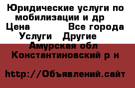 Юридические услуги по мобилизации и др. › Цена ­ 1 000 - Все города Услуги » Другие   . Амурская обл.,Константиновский р-н